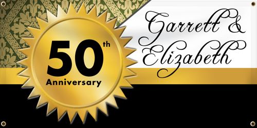 Marriage Anniversary Banner - 50th Anniversary Banner - Banners.com